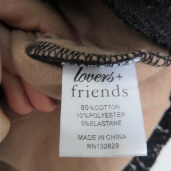 Lovers + Friends Dress Black Sway Bodycon Lace Fitted Mini Cocktail Cut Out - Picture 6 of 10